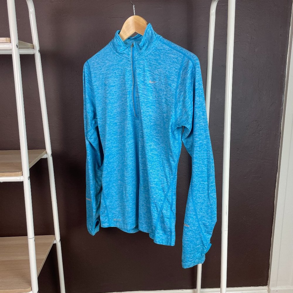 Nike DRI-FIT running shirt, long sleeves with thumb holes, Medium